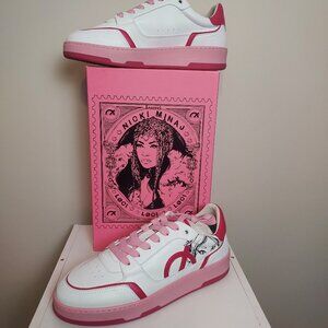 New Nicki Minaj x LOCI white and pink sneakers.